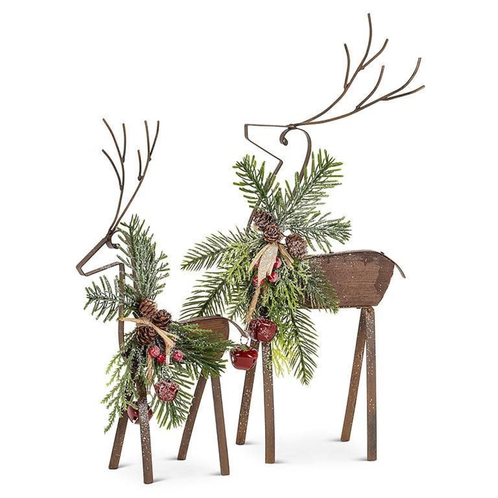 Large Balsam Reindeer w Bells