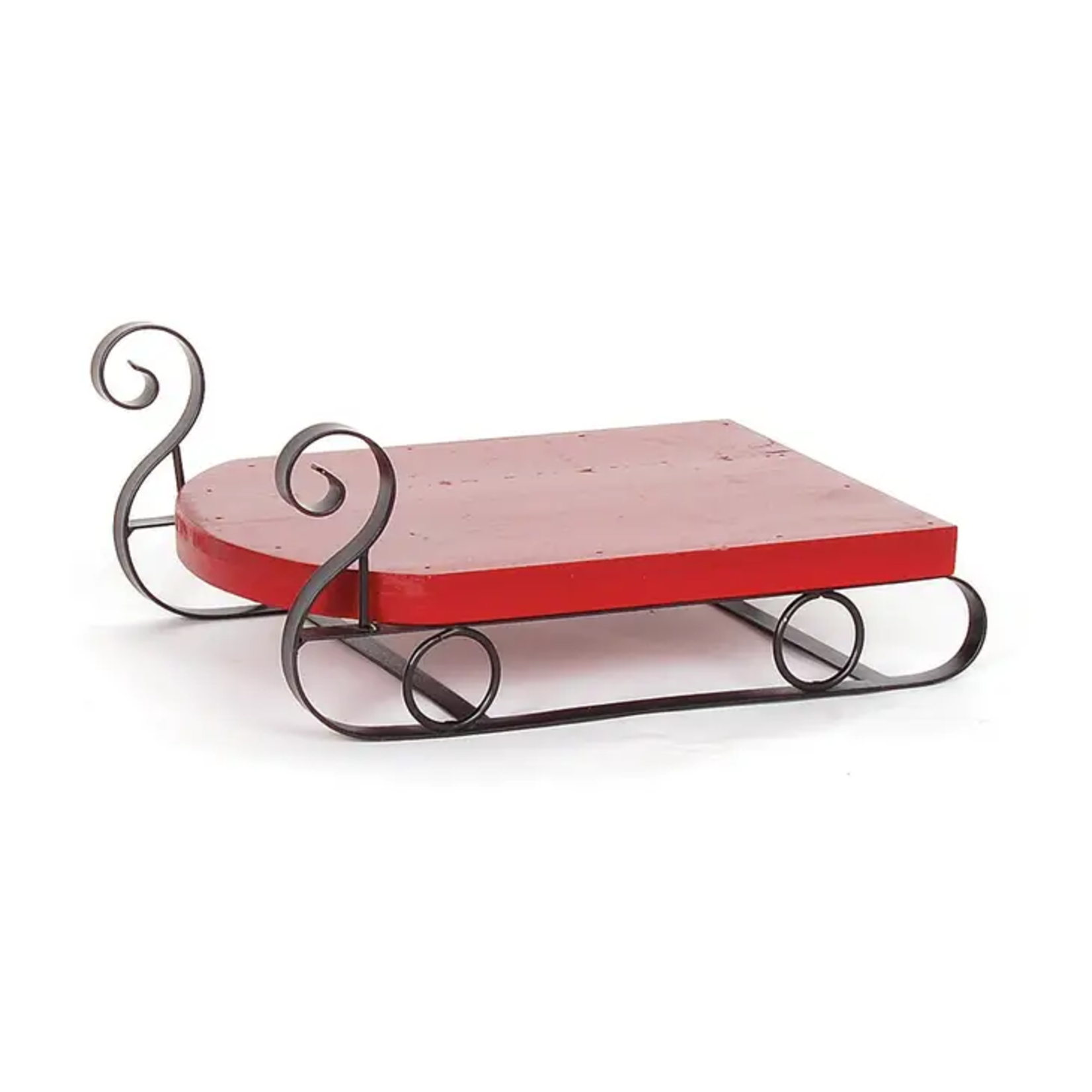 Small Red Wood Sled
