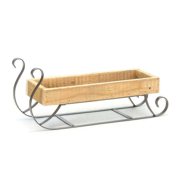 Rustic Wood Sleigh Copper Alley Gift Boutique