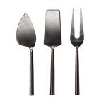 Cheese Knives S/3 Matte Black