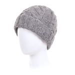Wool Knit Beanie - Grey