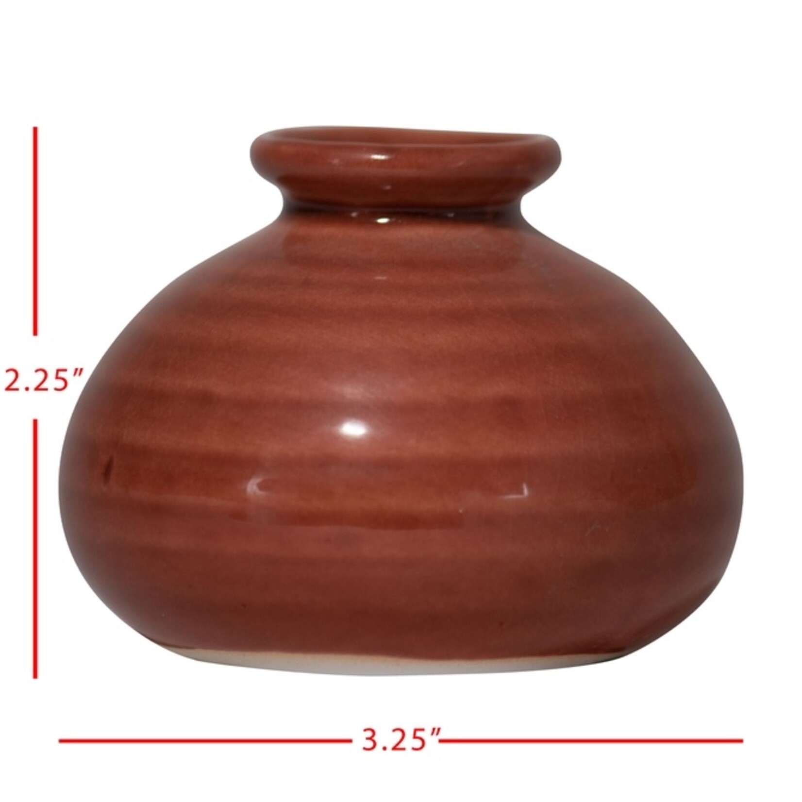 Ceramic Rust Bud Vase