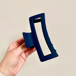 XL Navy Blue Matte Claw Clip