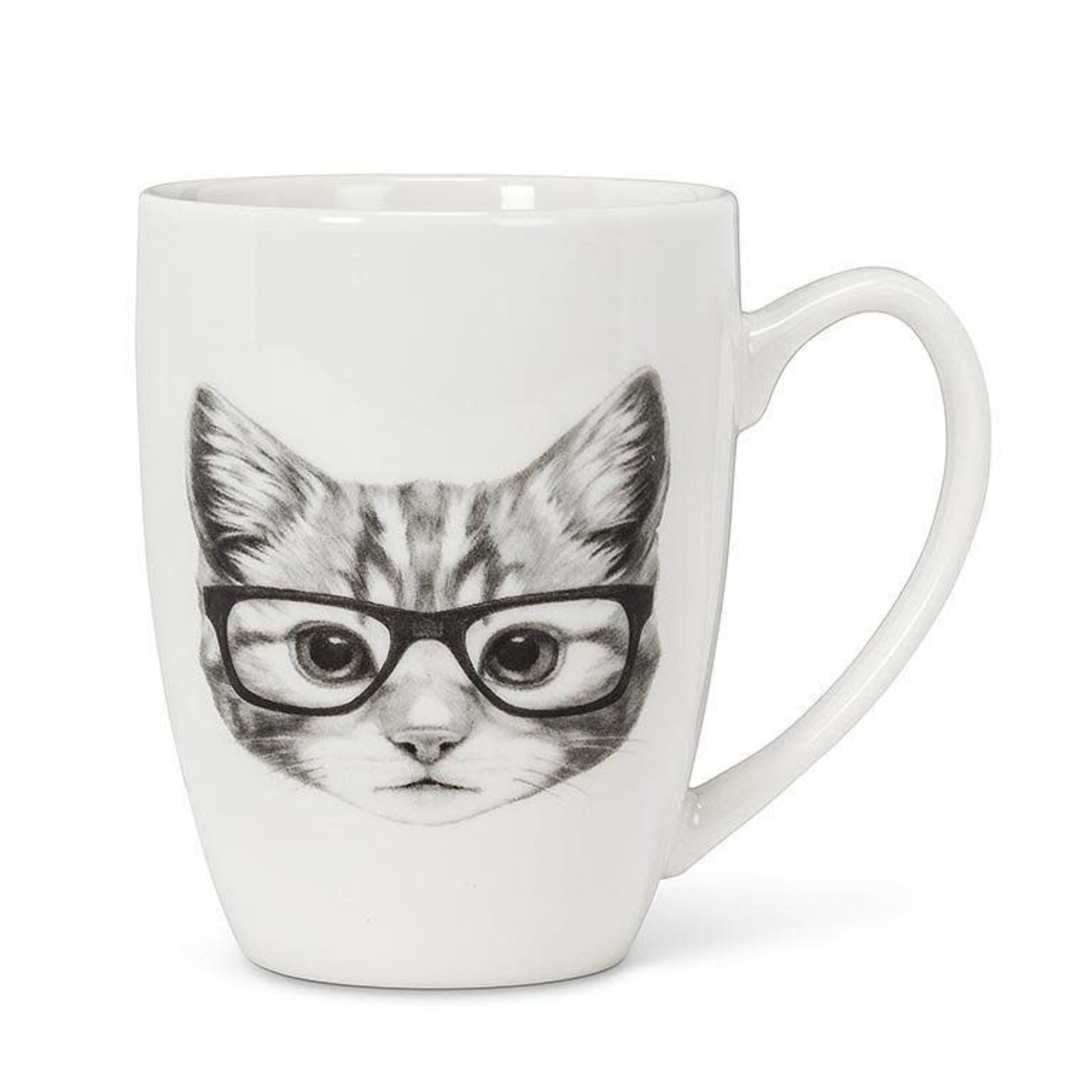 Cat With Glasses Mug - 12oz