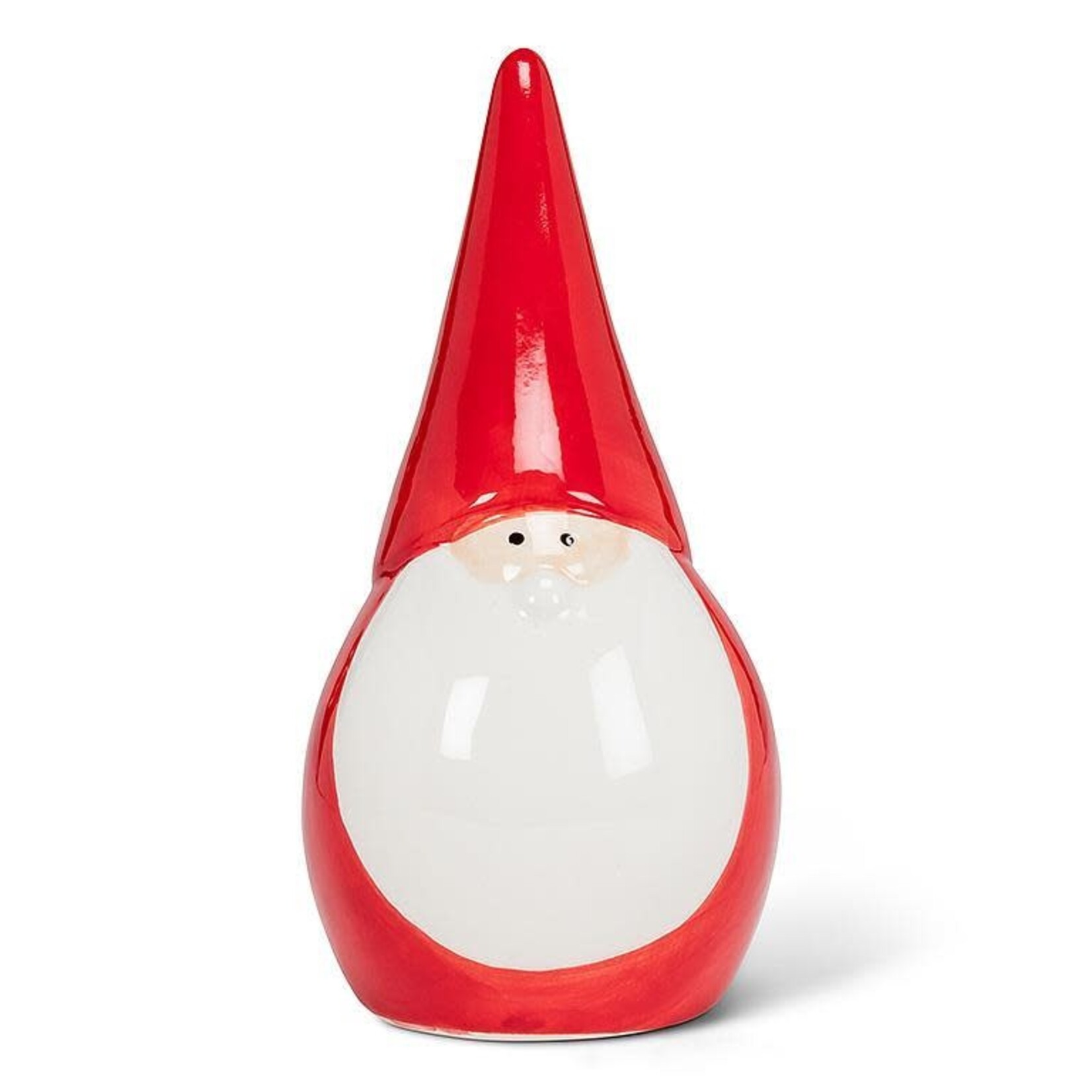 Plump Red Ceramic Santa - Large