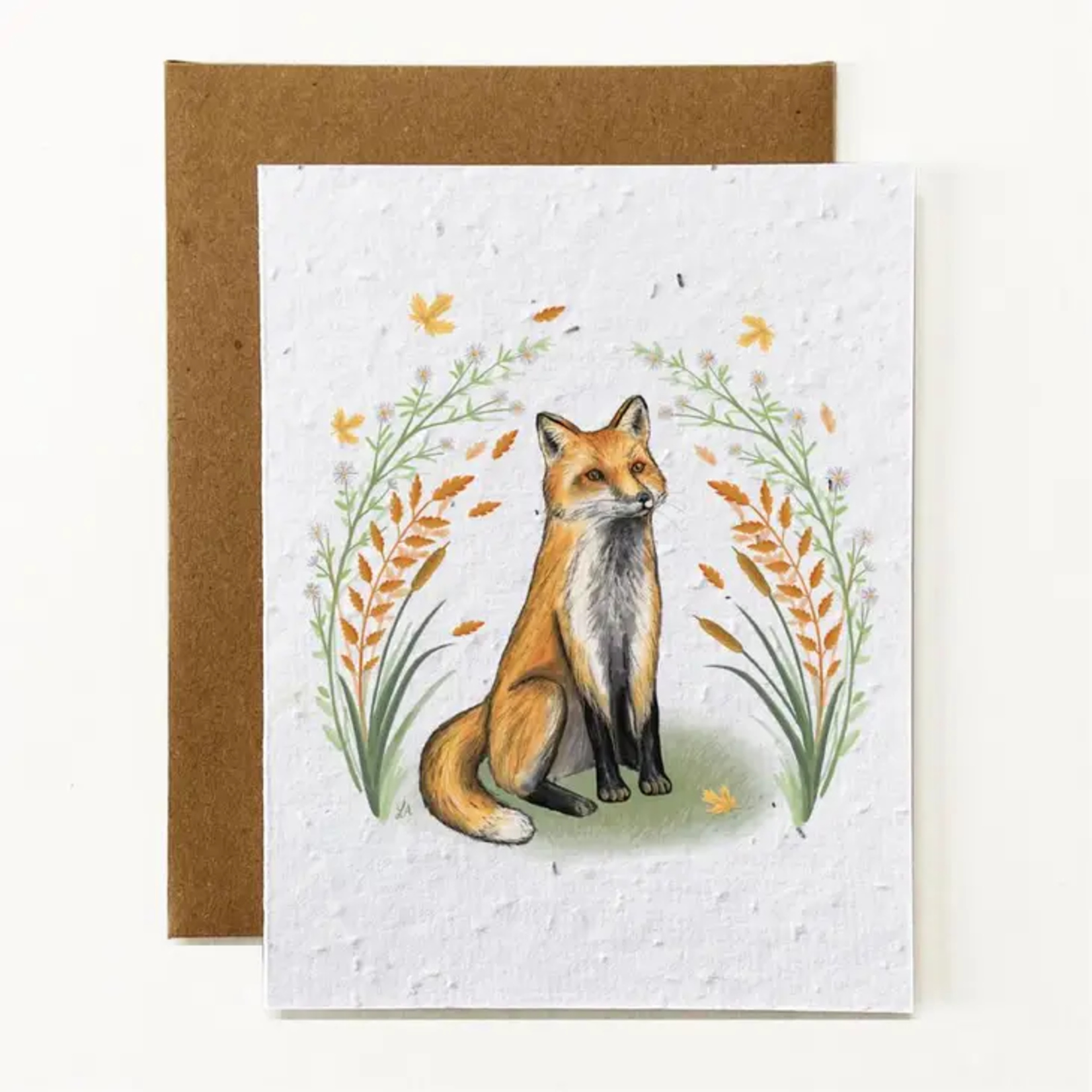 Autumn Fox Plantable Card