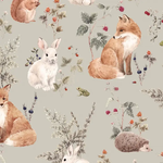 Woodland Animals Baby Blanket