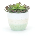 Green Ombre Ceramic Planter - Medium