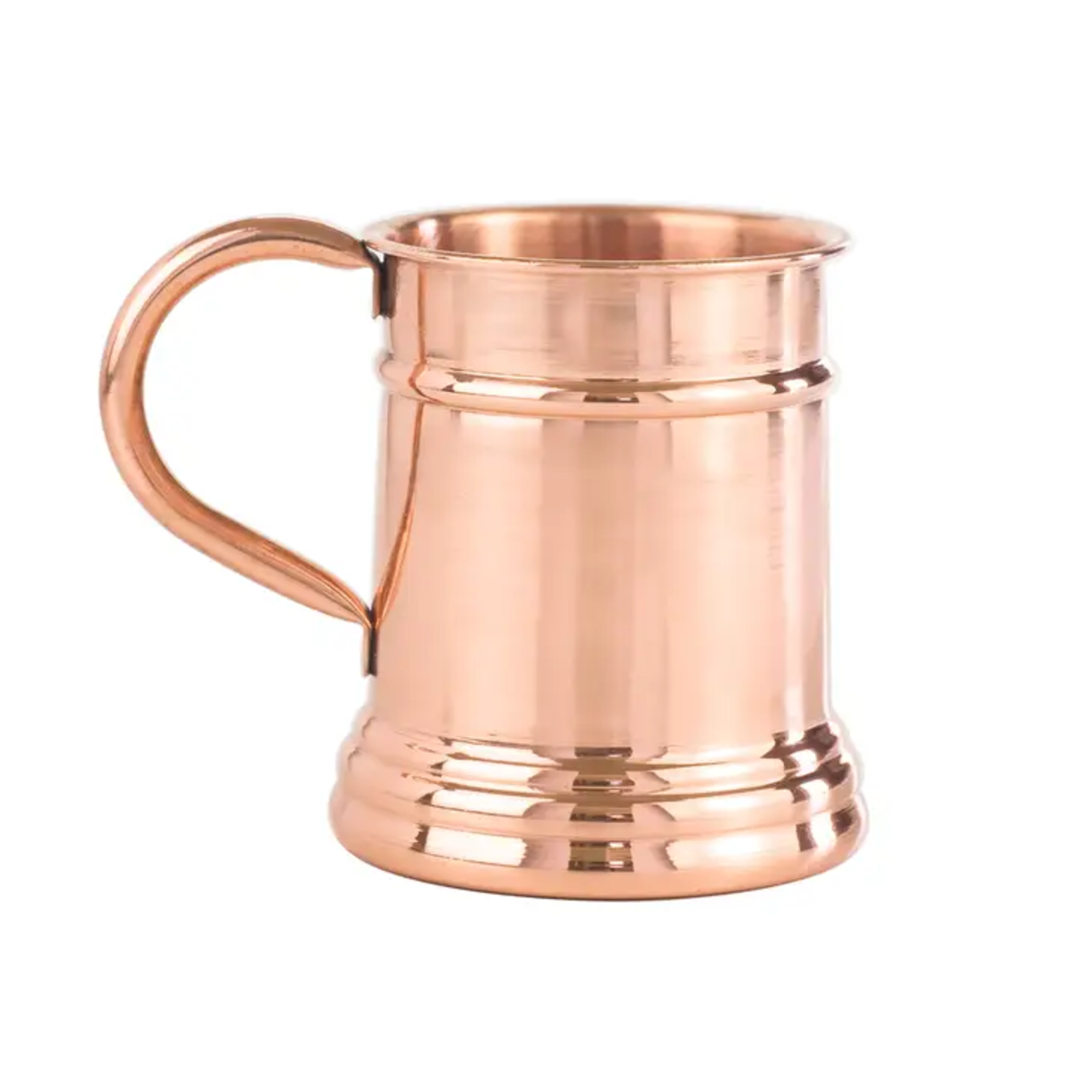 Smooth Solid Copper Beer Stein - 16oz