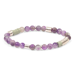 Amethyst Intermix Stacking Bracelet