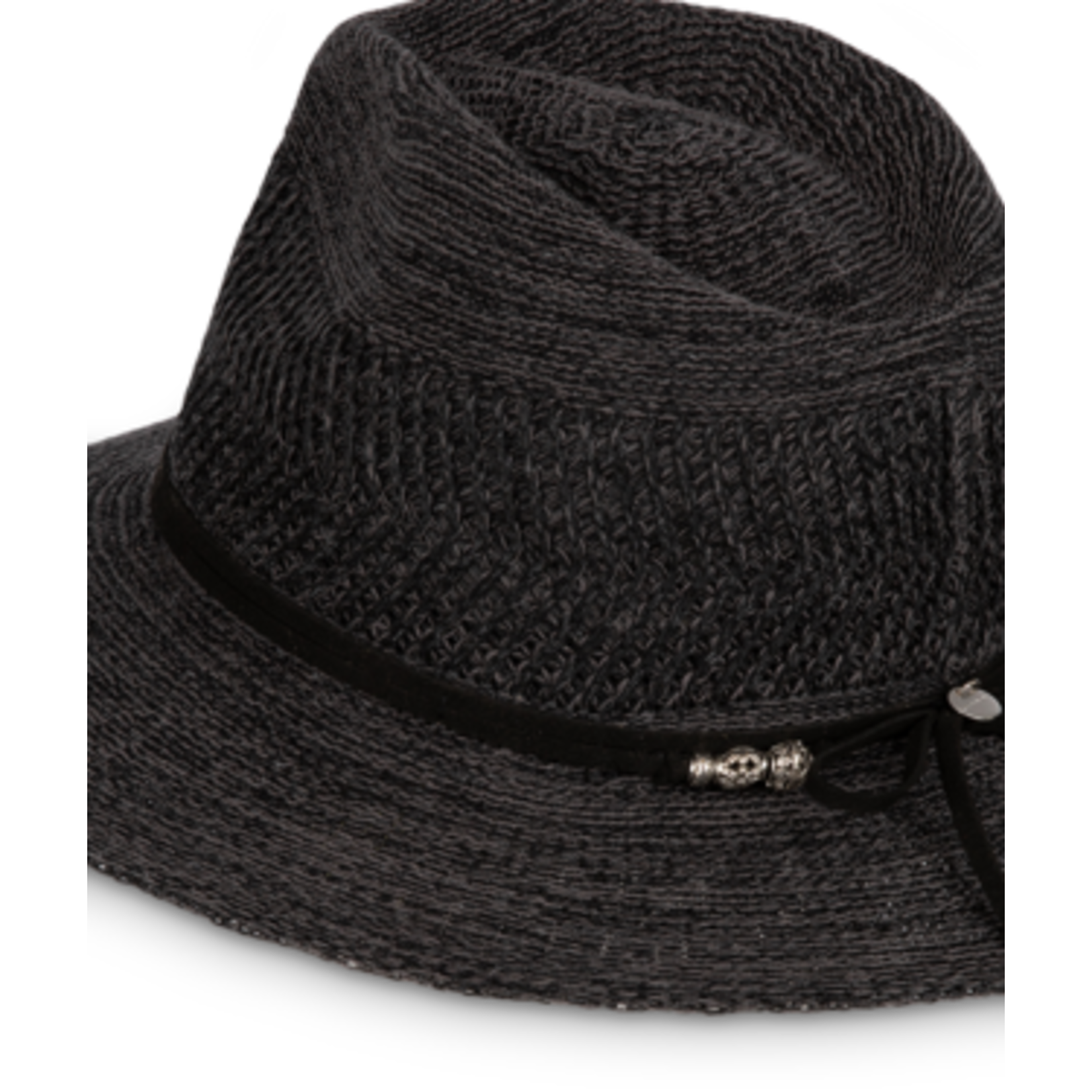 Knit Brim Charcoal Safari Hat - Josie