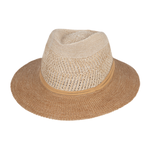 Knit Brim Two-Tone Tea  Safari Hat - Josie
