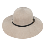 Wide Brim Taupe Hat - Leslie