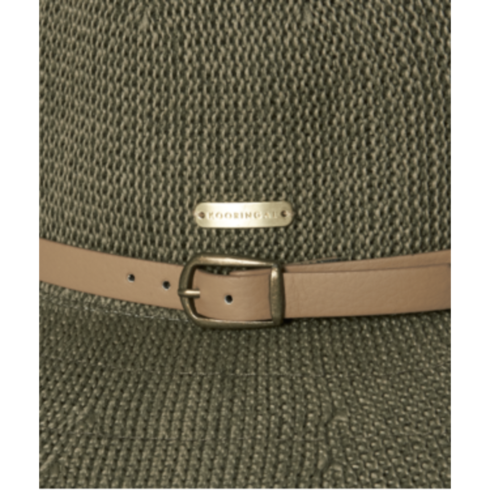 Wide Brim Olive Hat - Leslie