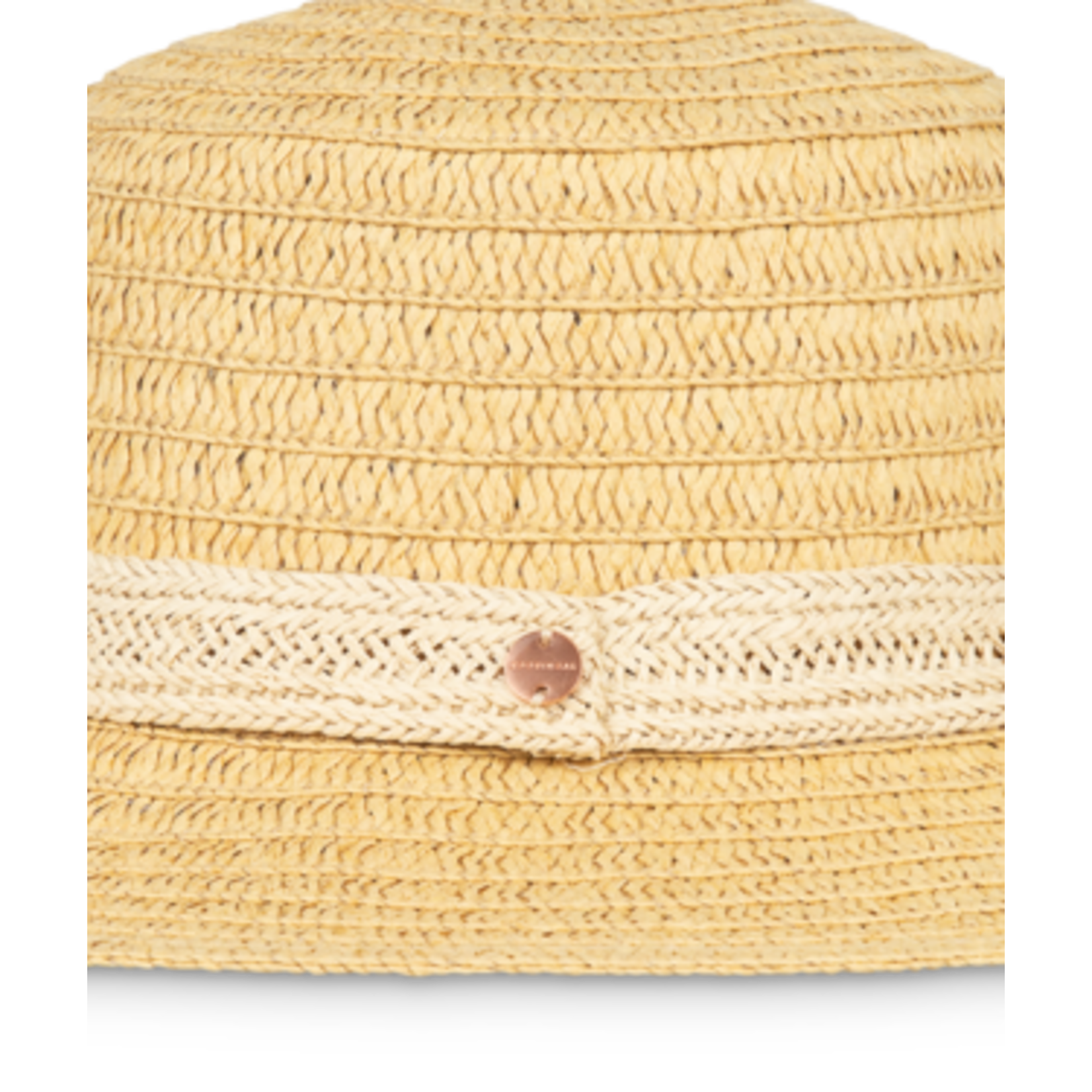 Wide Brim Natural Boater Hat - Adalita