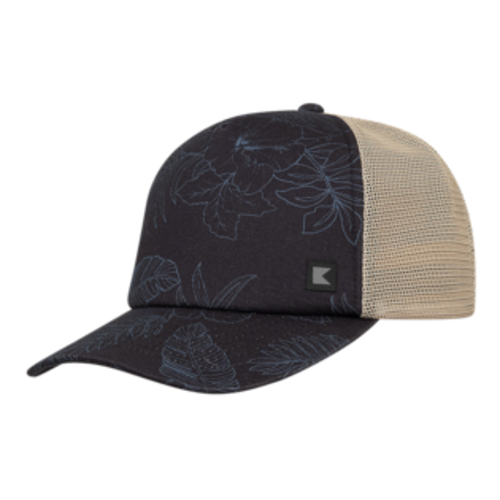 Navy Outline Mesh Trucker Hat
