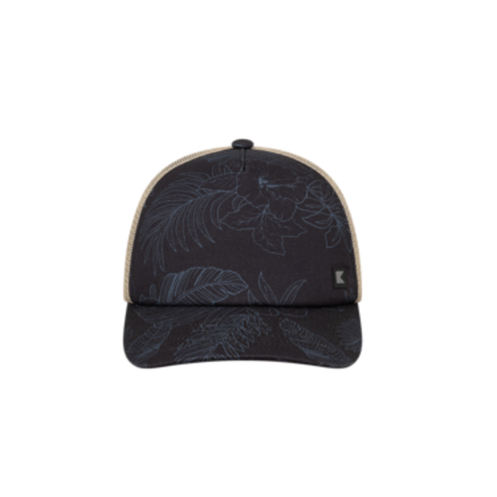 Navy Outline Mesh Trucker Hat
