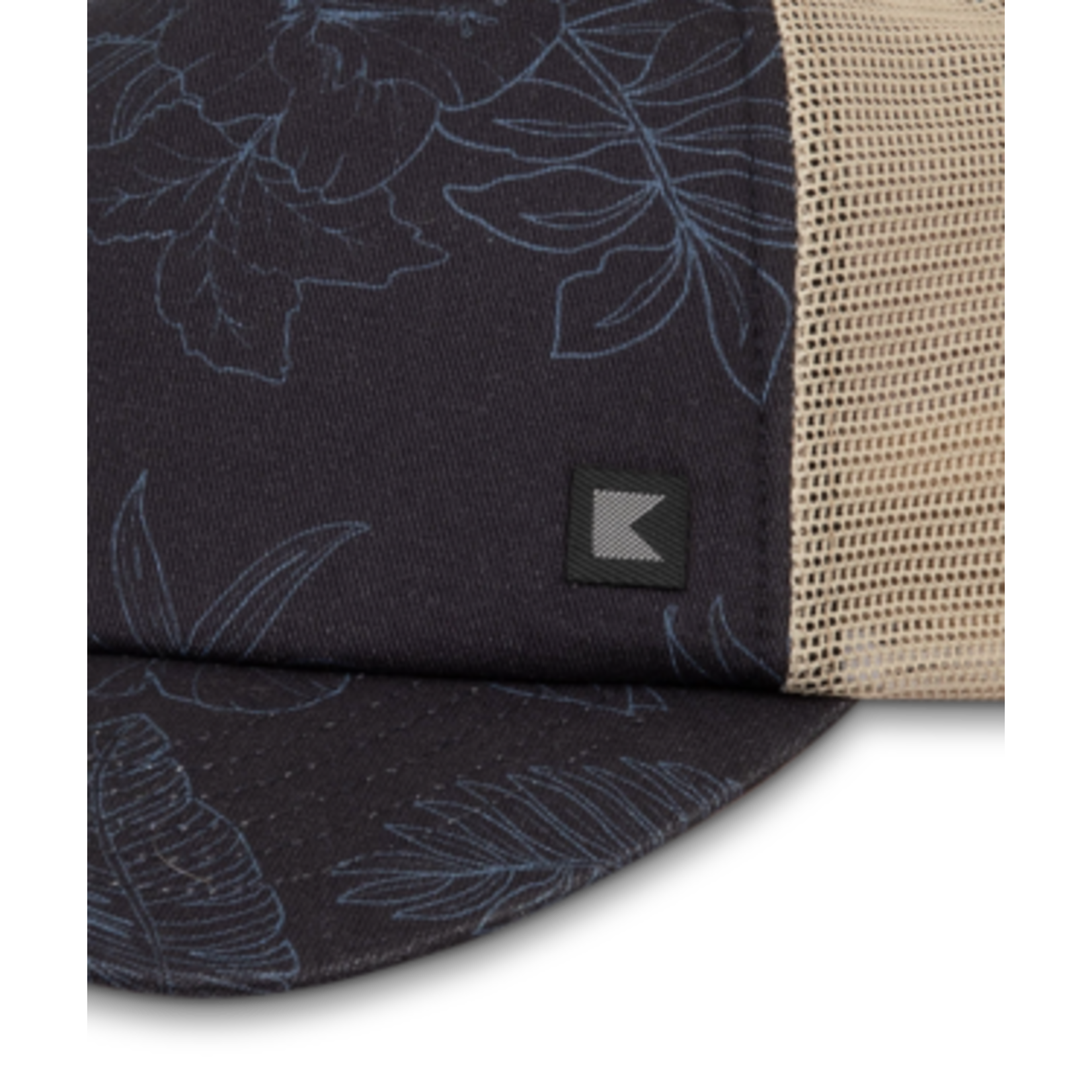 Navy Outline Mesh Trucker Hat