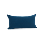 Dark Navy Blue Cotton Cushion - 12x22