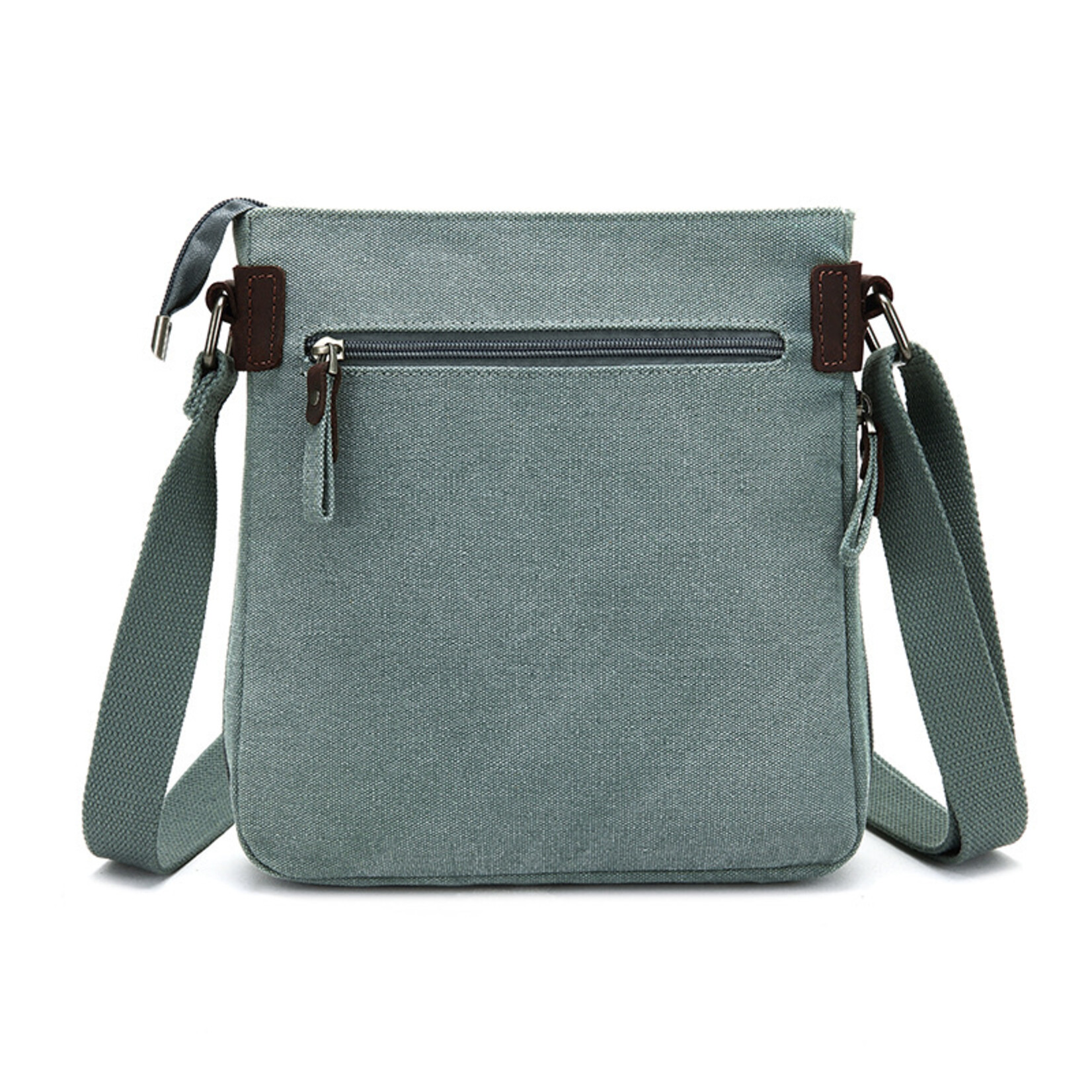 Small Canvas Shoulder Bag - Green