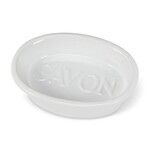 White Oval 'Savon' Soap Dish