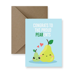 Proud Pear-ants Baby Card