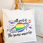 Tote Bag - All Part Of The Same Universe