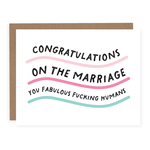 Fabulous Humans Wedding Card