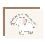 Elephant Welcome To The World Card