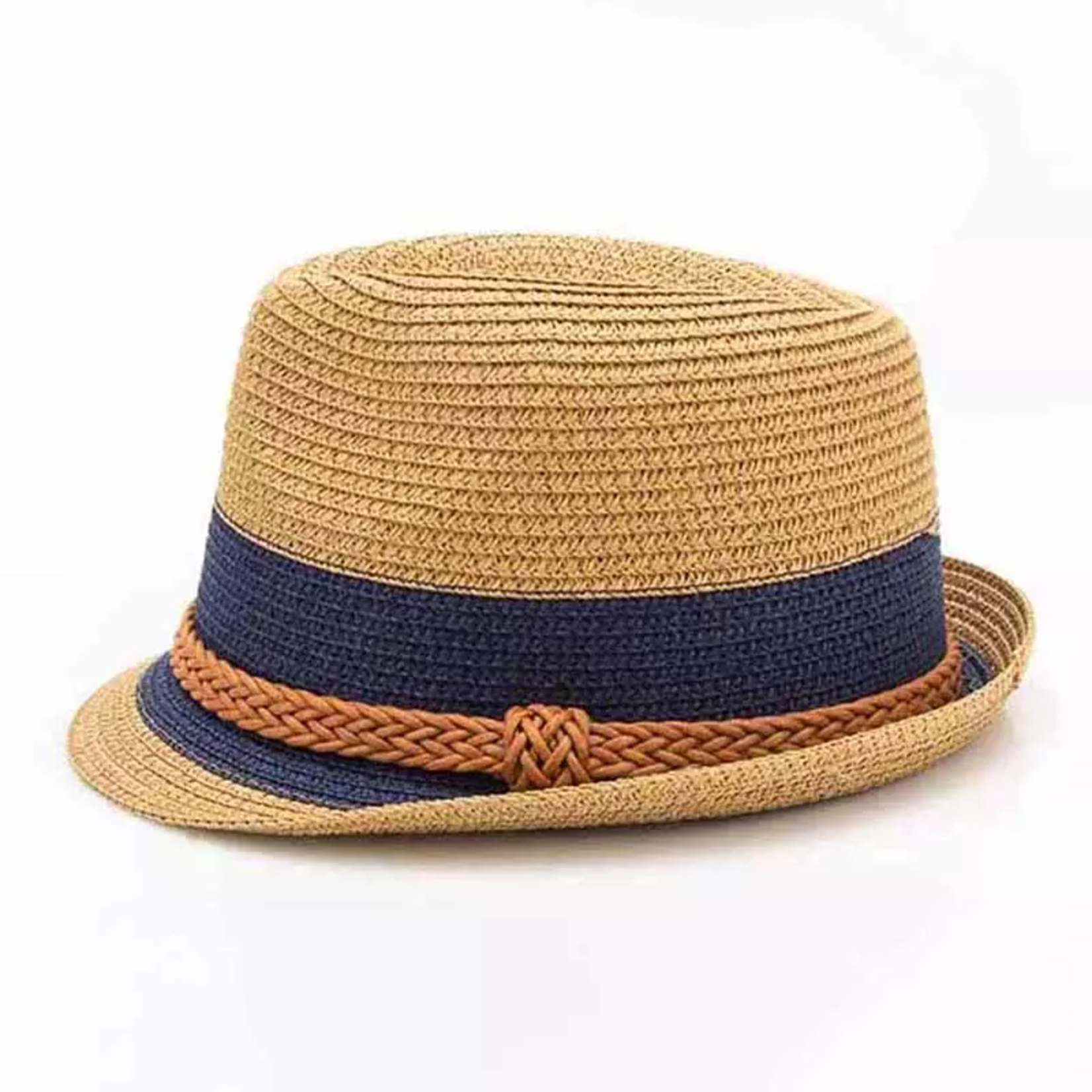 Natural & Blue Dual Tone Fedora