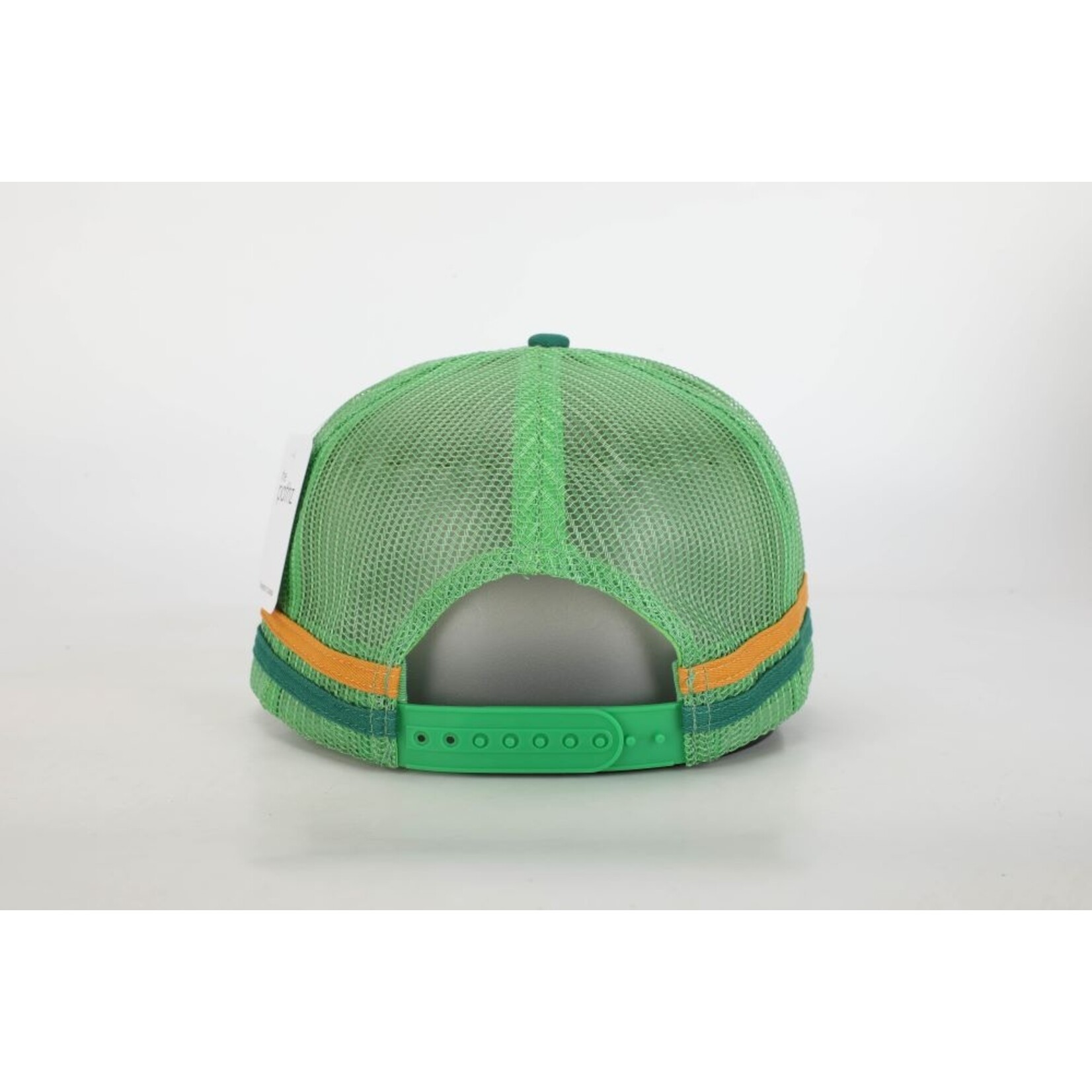 Striped Green, Orange & Blue Trucker Hat