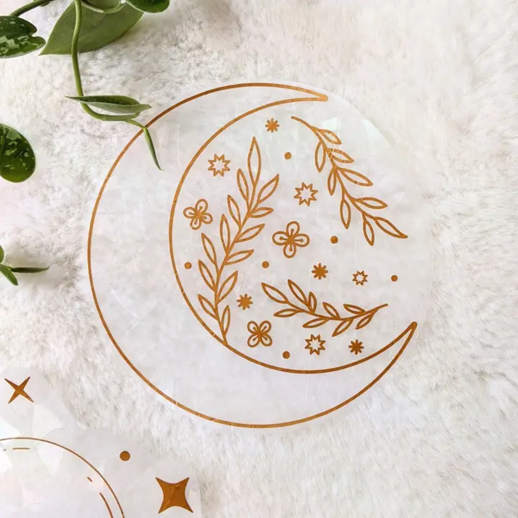 Floral Moon Suncatcher