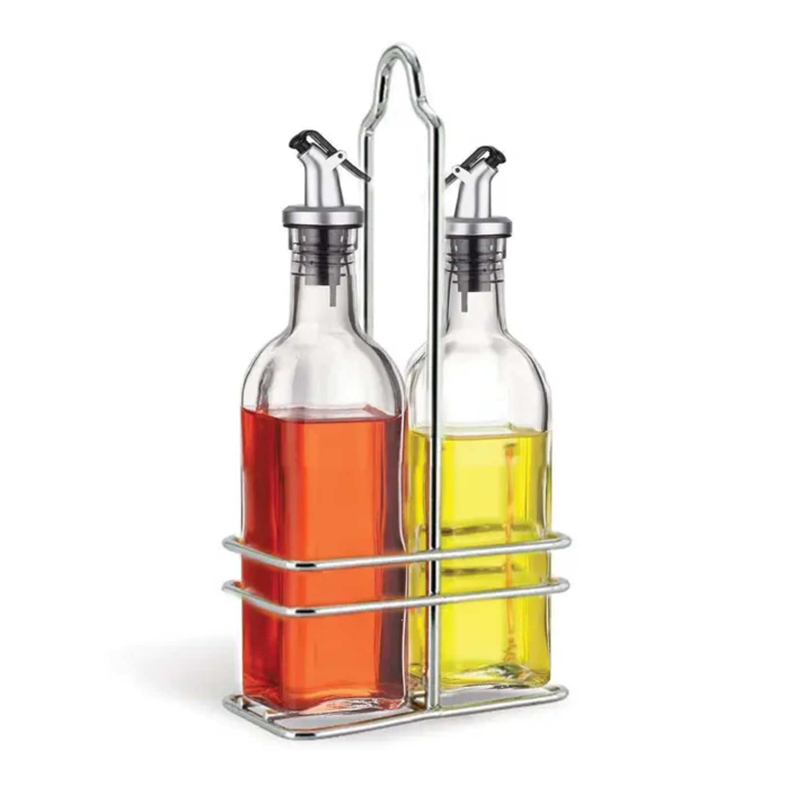 Glass Oil & Vinegar Set with Caddy