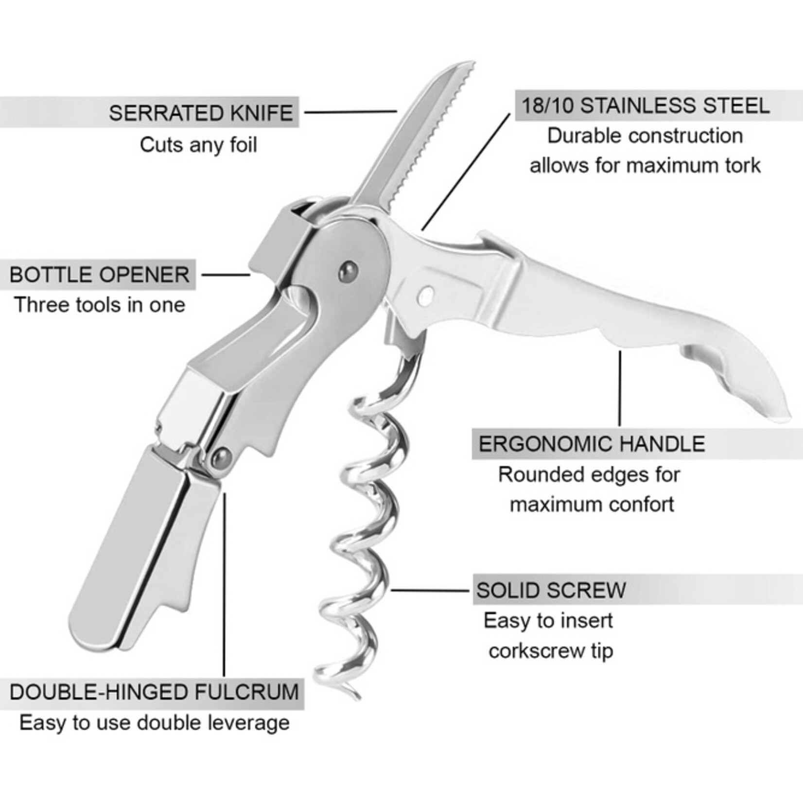Professional Waiter's Corkscrew