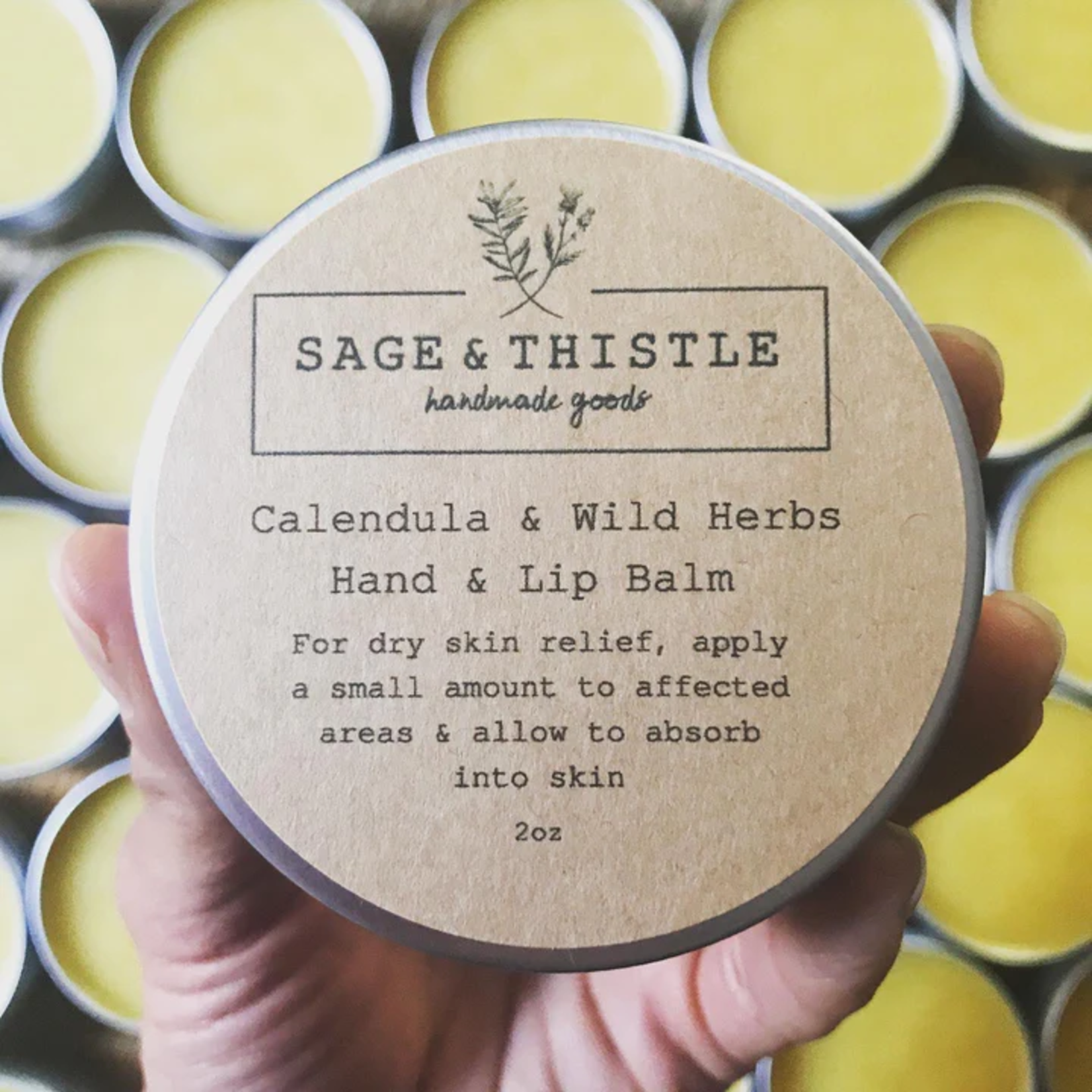 Calendula & Wild Herbs Hand & Lip Salve