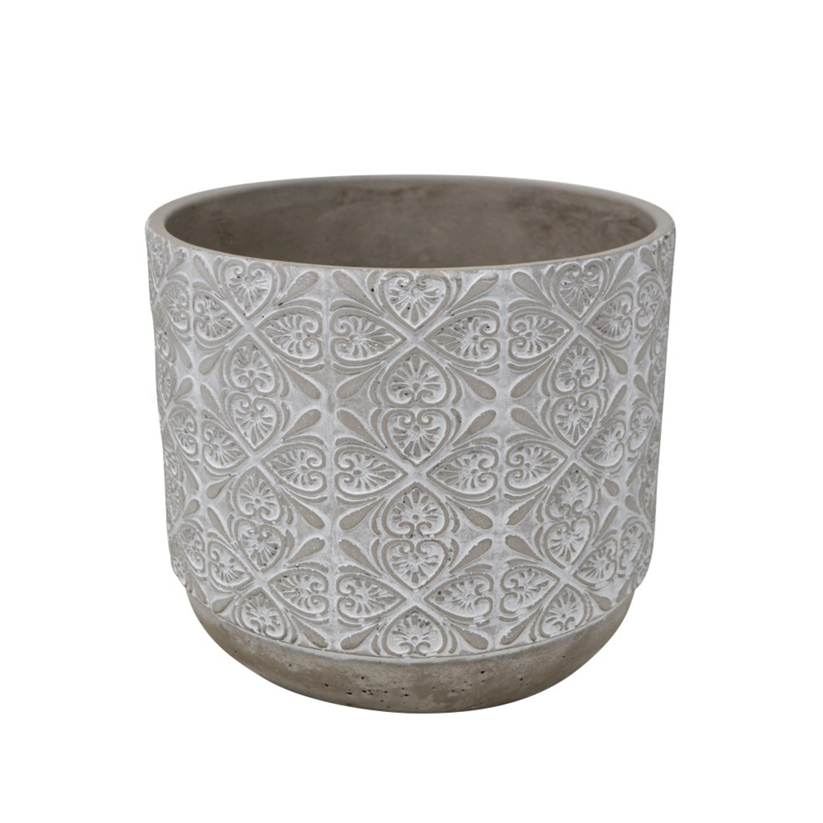 Filigree Cement Planter - Small