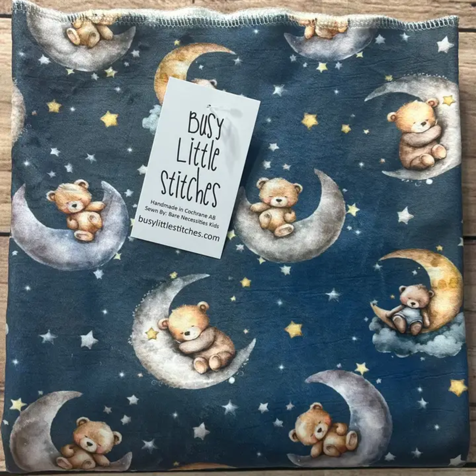 Moonlit Bears Baby Blanket