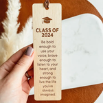Wooden Bookmark - Be Bold Enough