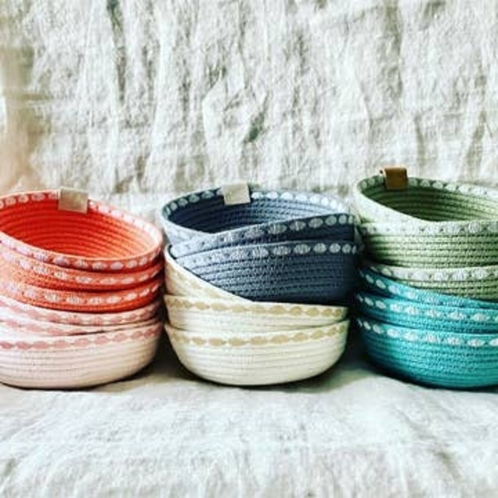 Grey Trinket Rope Bowl