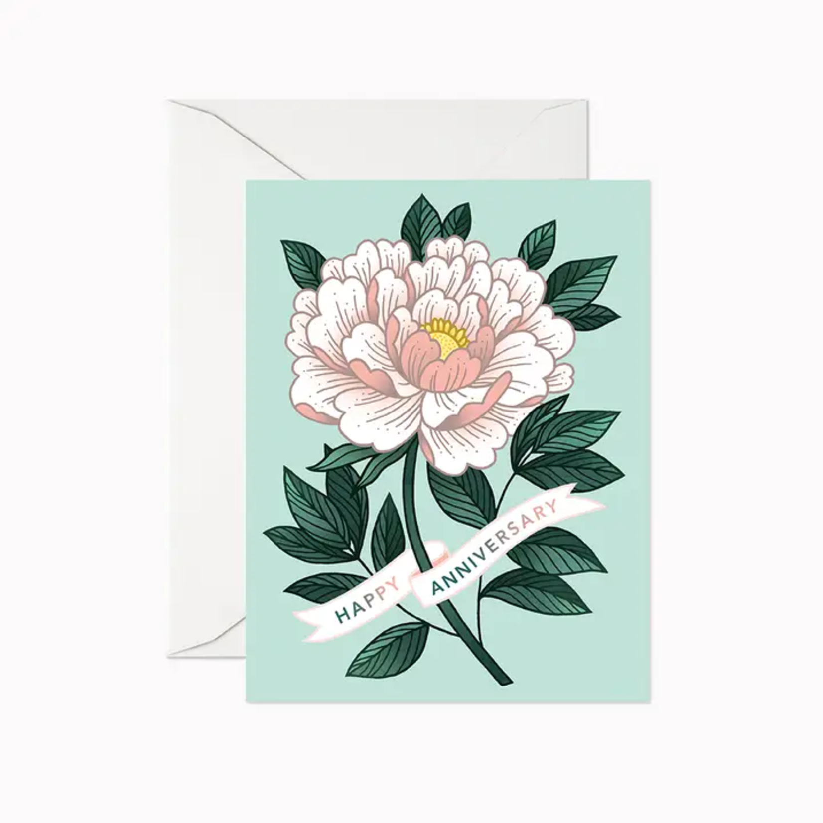 Happy Anniversary Peony Card