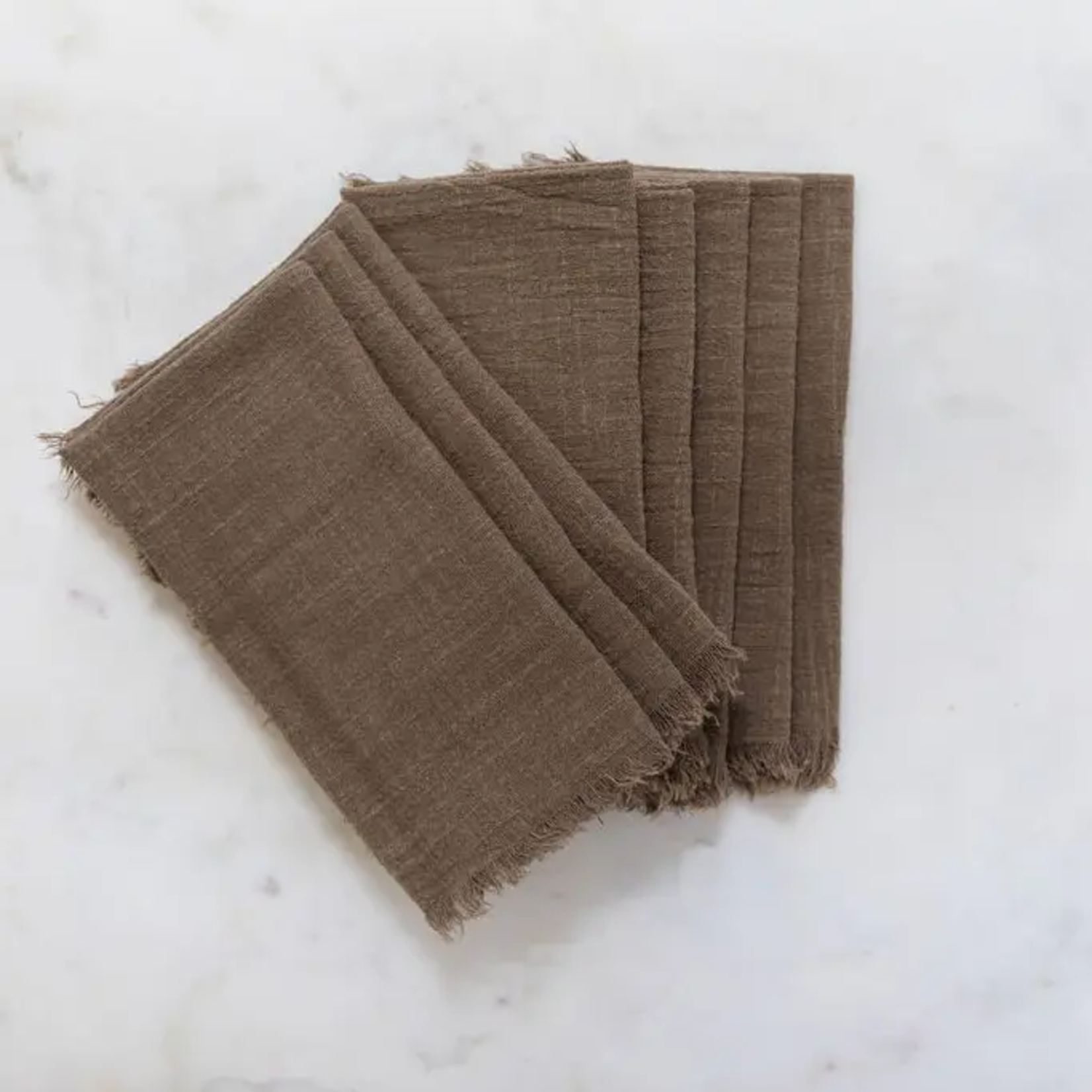 Olive Green Cotton Gauze Cloth Napkin - Set of 4