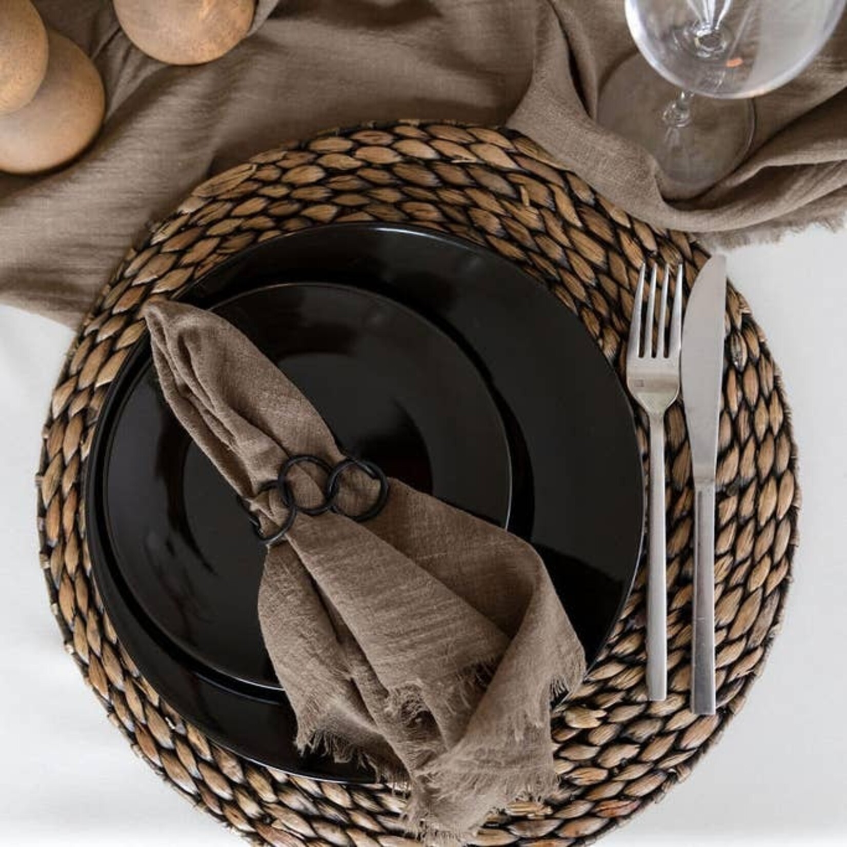Olive Green Cotton Gauze Cloth Napkin - Set of 4