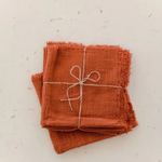 Burnt Orange Cotton Gauze Cloth Napkin - Set of 4