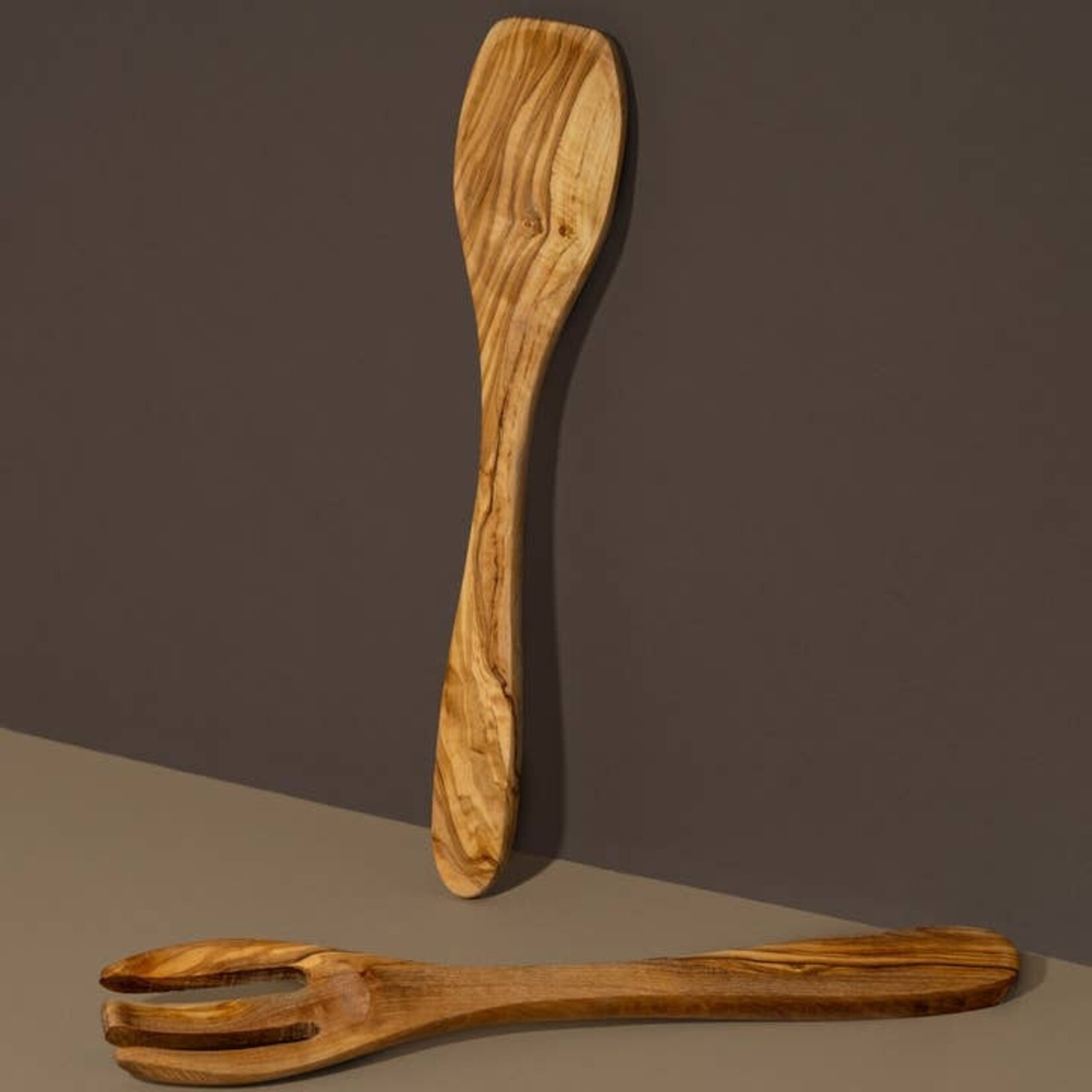 Olive Wood Salad Servers