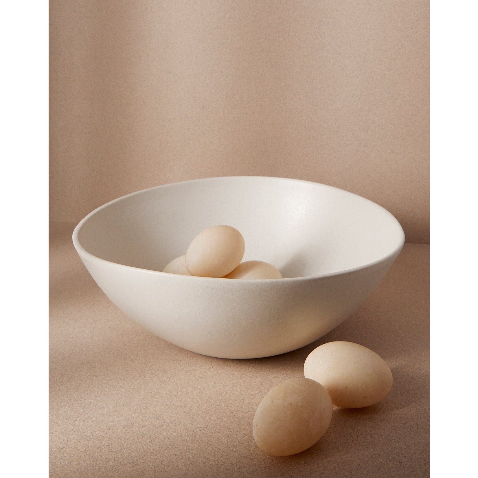 Stoneware Serving Bowl - Matte White