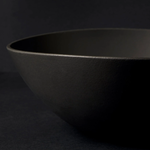 Stoneware Serving Bowl - Matte Black