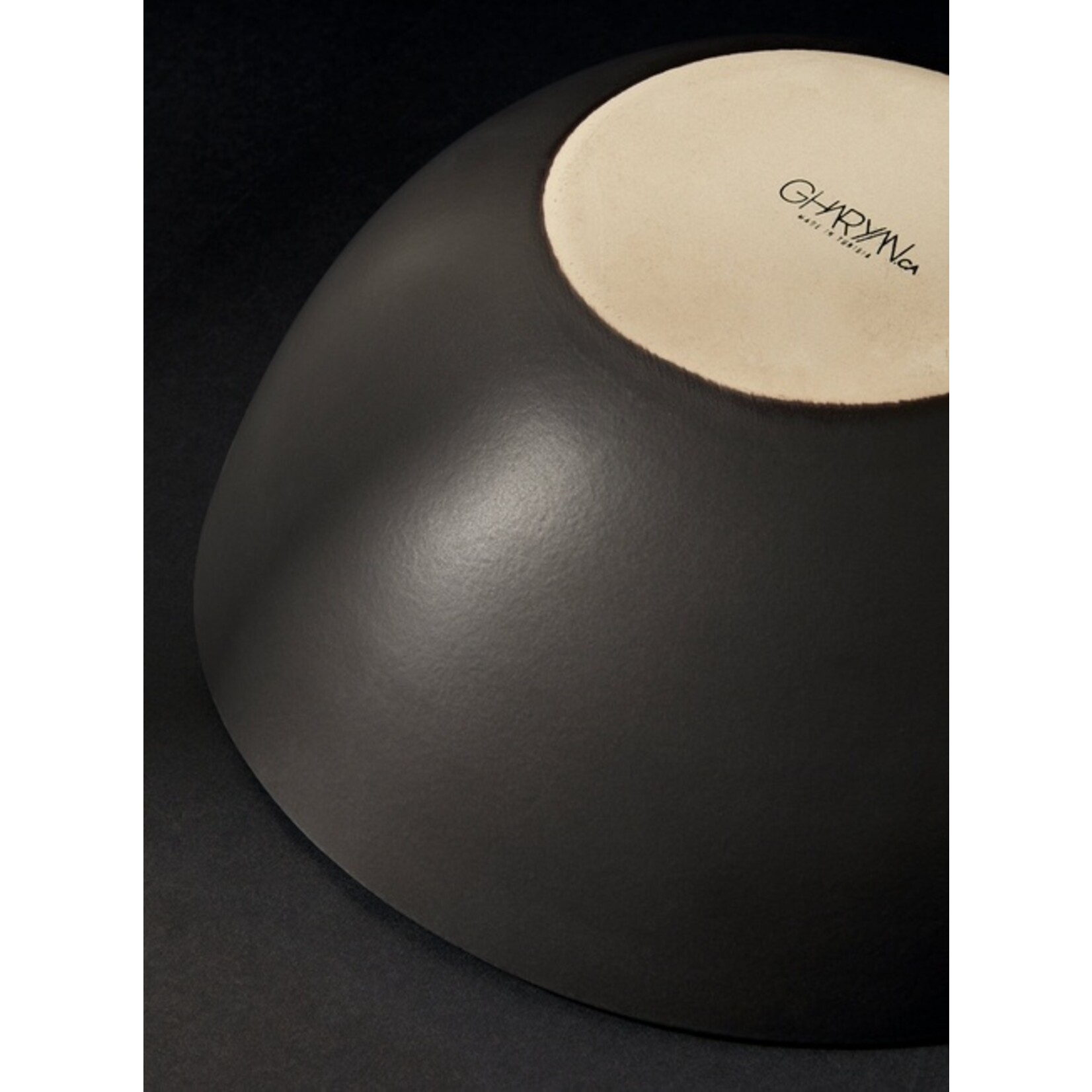 Stoneware Serving Bowl - Matte Black