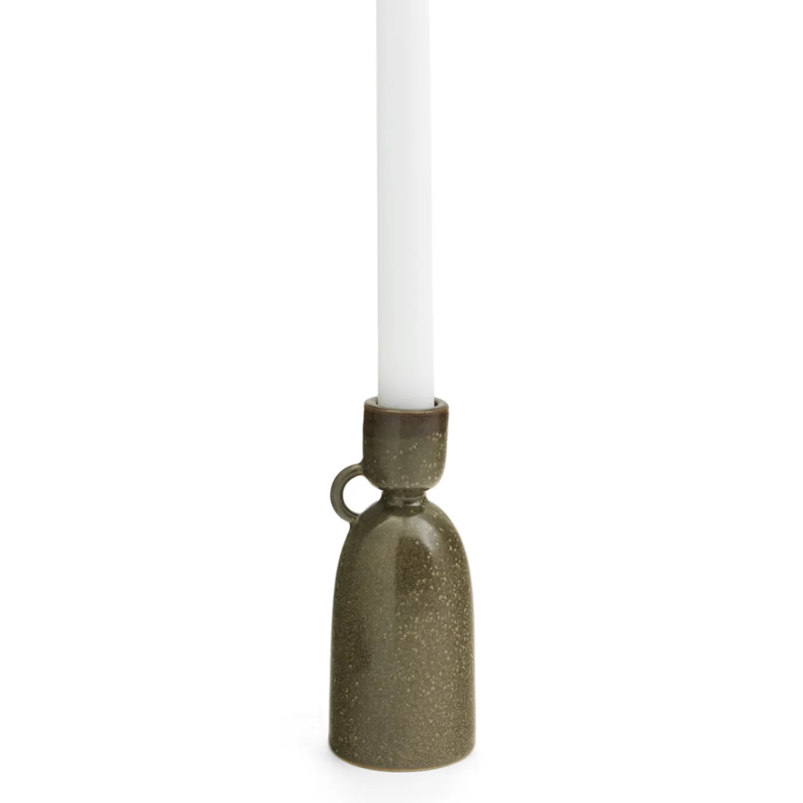Porcelain Candle Holder - Olive