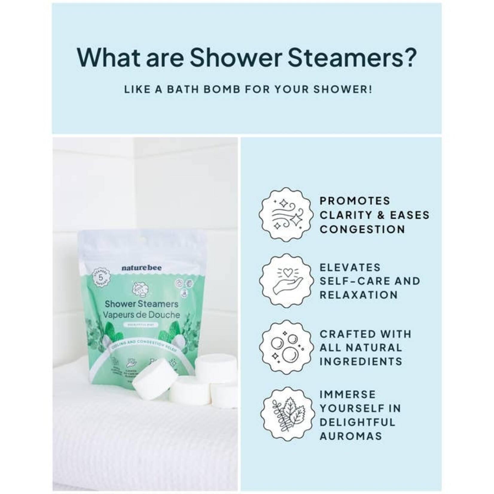 Refreshing Mint Shower Steamers