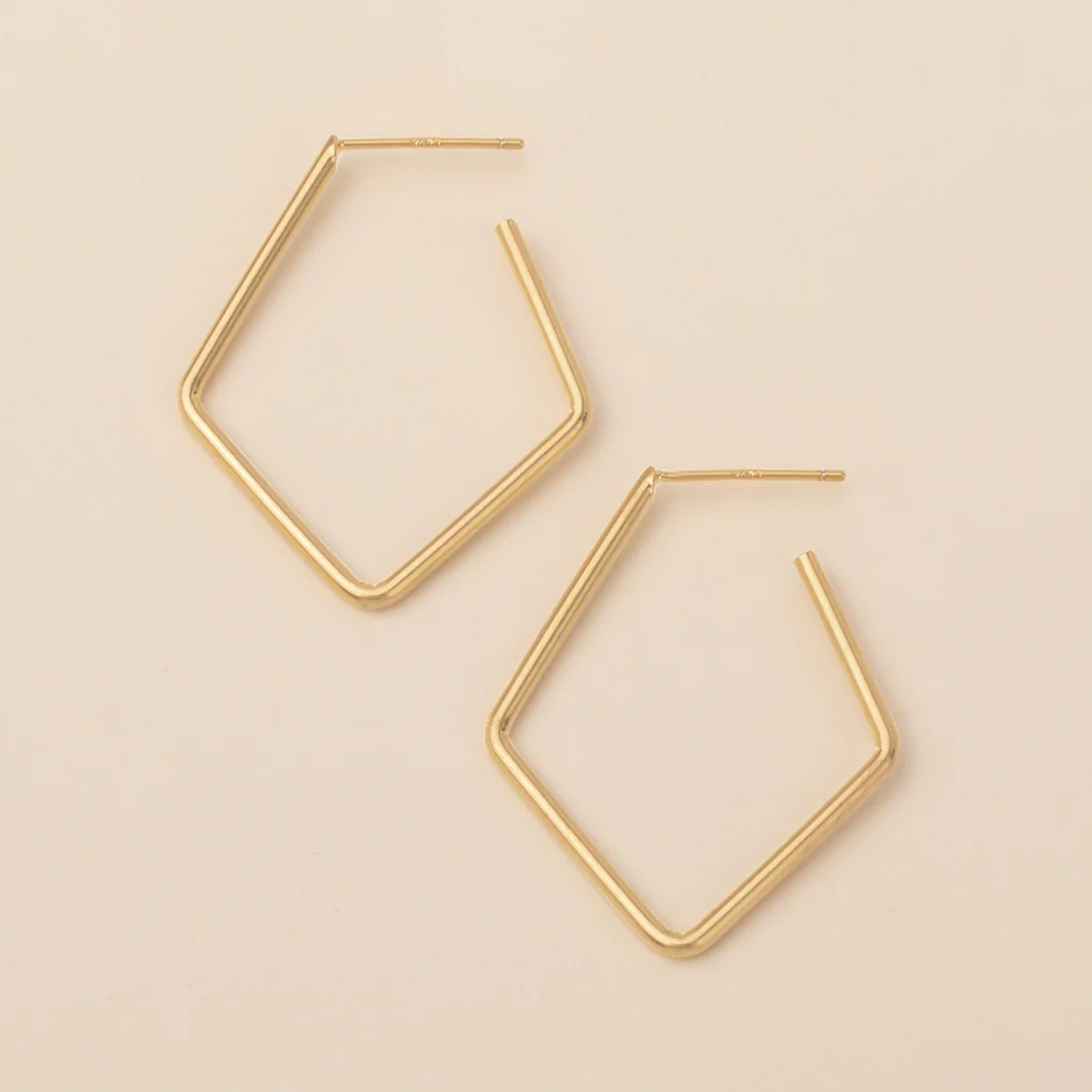 Gold Orion Diamond Hoop Earrings